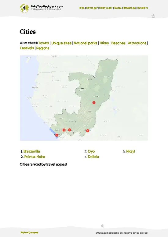 example page 6 from our offline Travel Guide for Republic of the Congo
